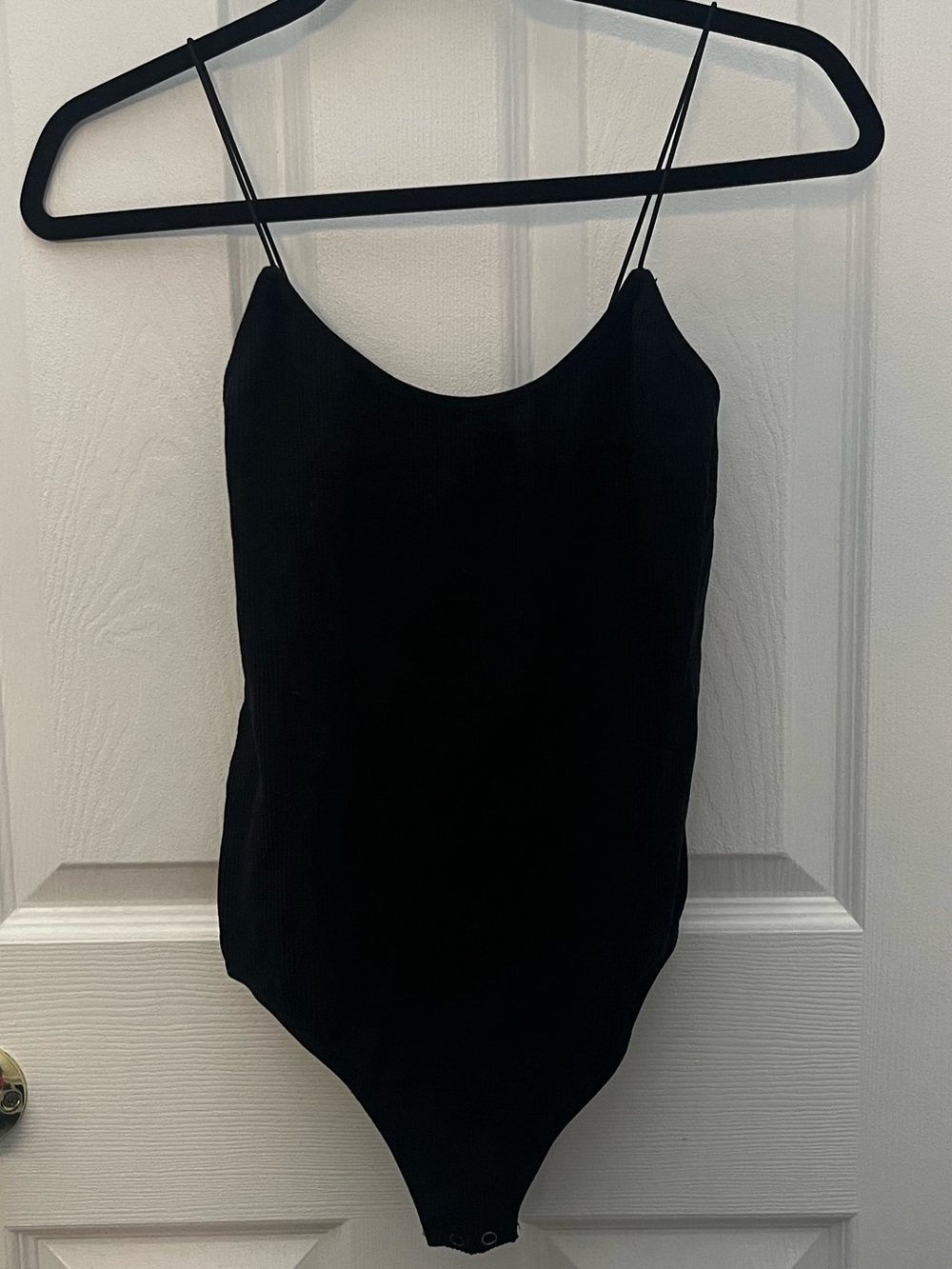 Ardene Classic Black Ribbed One-Piece Bodysuit